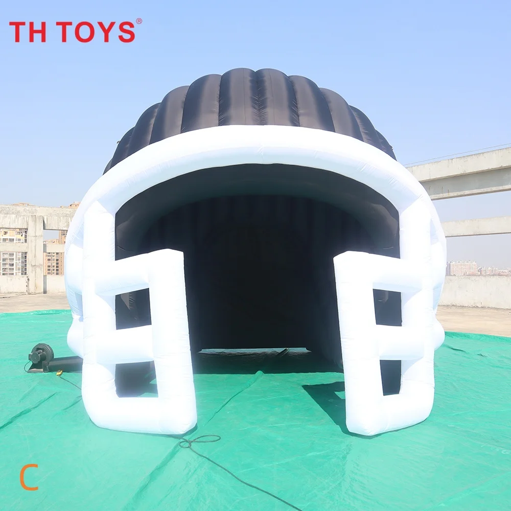 

fast air ship to door, Giant football Inflatable Sports Helmet Tent Inflatable Helmet entrance tunnel for sports events
