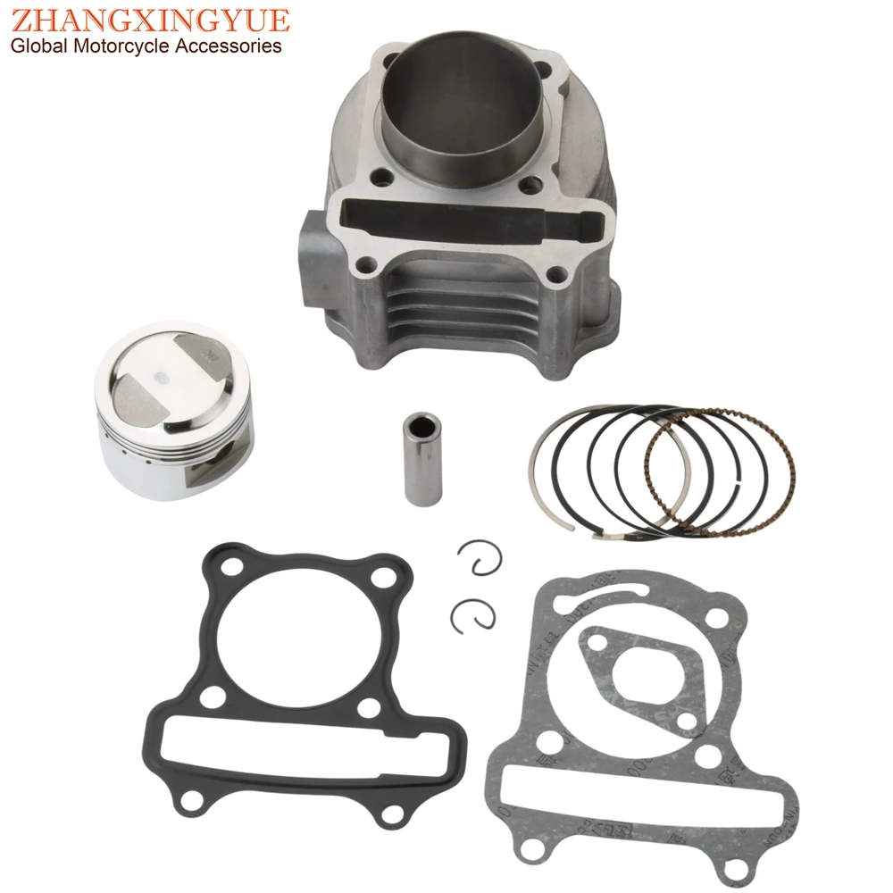 Scooter 52mm Big Bore Racing Cylinder Kit For Garelli Capri 50 Ciclone Flexi Tiesse Vip 50cc 4T Engine Parts