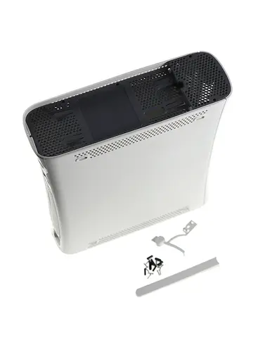 1 conjunto para xbox 360 gordura preto branco escudo caso phat game console habitação capa com botões