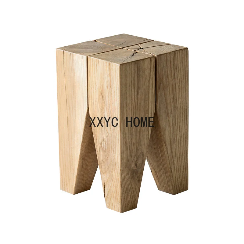 

Стул с зубцами, дизайнерская модель, простой угловой столик из массива ясеня, натуральная зернистая текстура, мебель