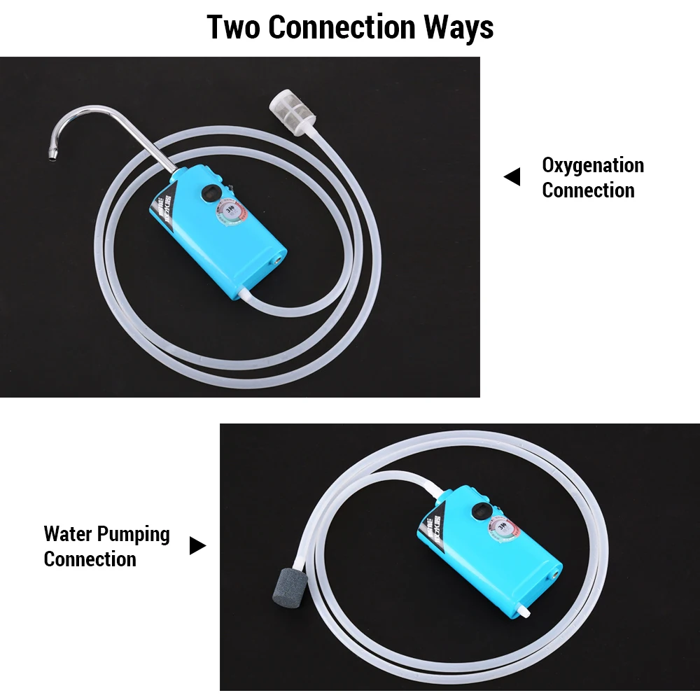 Portable Intelligent Fishing Oxygen Pump Induction LED Lighting Water Absorber Portable Touchless Sensing Water Pumpi Air Pump