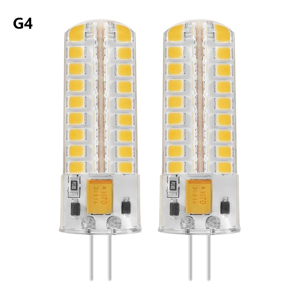 G4 GY6.35 عكس الضوء LED لمبة الذرة 7 واط 12 فولت SMD2835 72 المصابيح 3000 كيلو 4000 كيلو 6000 كيلو القراءة مصباح كريستال الثريا 70 واط الهالوجين
