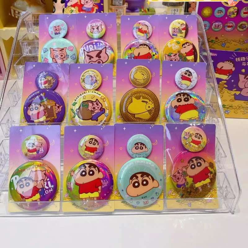 

CrayoseShinchanse's Money Bag Buriburizaemon Cute Cartoons Anime Character Peripheral Products Anime Pin Badges Decoration Gift