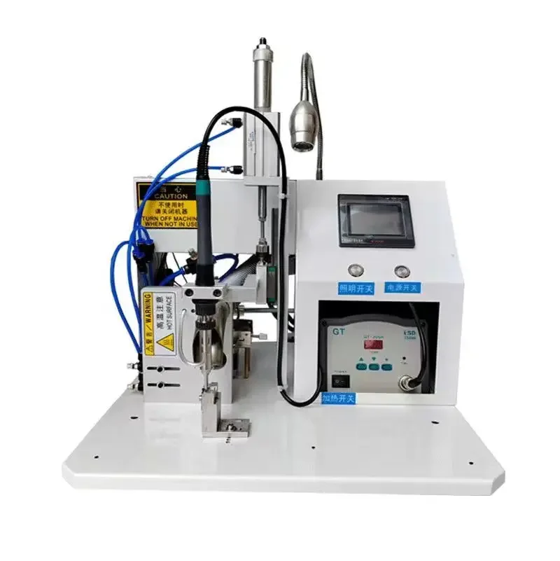 QD258 Semi-automatic Pneumatic Electric  Welding Machine Foot Operated USB Cable Circuit Board Soldering Machine