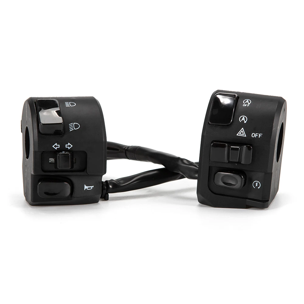 

7/8" 22mm Handlebar Control Switch Button Motorcycle LED Flasher Headlight Fog Warning Light Turn Signal For MSM N-MAX 125 155