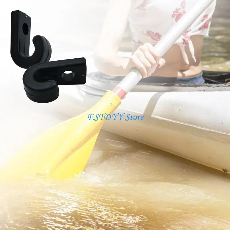 

G6DE 12Pcs Kayak Lashing Hook Boats Bungee Cord J Tie Down Hook Easy to Use