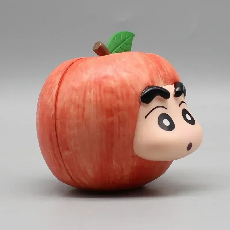 New Crayon Shin-chan Fruit Series Cos Apple Banana Tangerine Gk Anime Figure Ornaments Collection Gift Model Ornaments