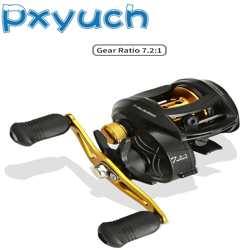 GF بكرة صب الطعم 8 كجم أقصى سحب 7.2:1 عجلة تهزهز عالية السرعة خط معدني كوب عجلة تهزهز البحر لسمك السلور باس الكارب