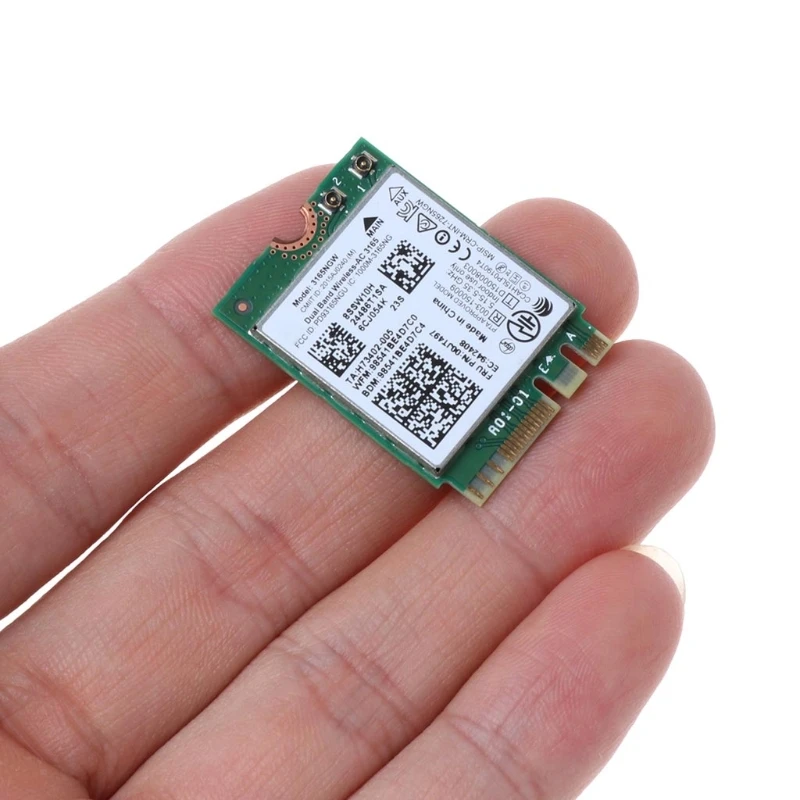 For Intel 00JT497 Dual Band Wireless-AC 3165 BT4.0 2.4G 433M NGFF 3165NGW Wireless Card for . ThinkPad