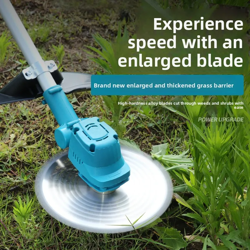 HYS Brushless Lawn Mower Portable Garden Mower Trimming Tool Rechargeable Lawn Machine Electric Outdoor Harvesting