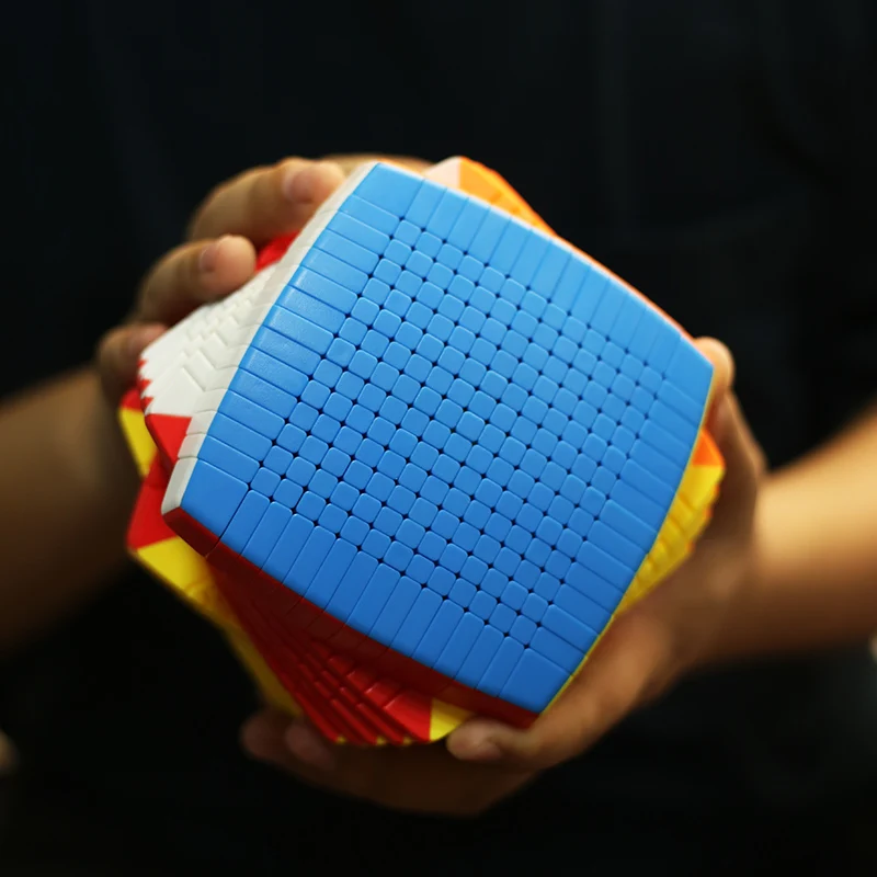 MOYU Meilong kubus ajaib 15x15, kubus ajaib 15x15x15, teka teki kecepatan profesional 15 × 15 Speedcube, mainan hadiah anak-anak