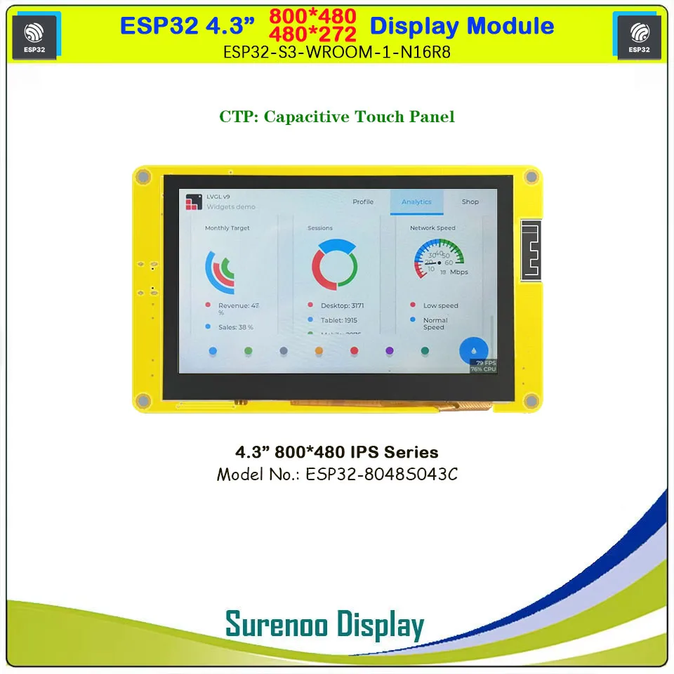 ESP32 S3 Display 4.… - image
