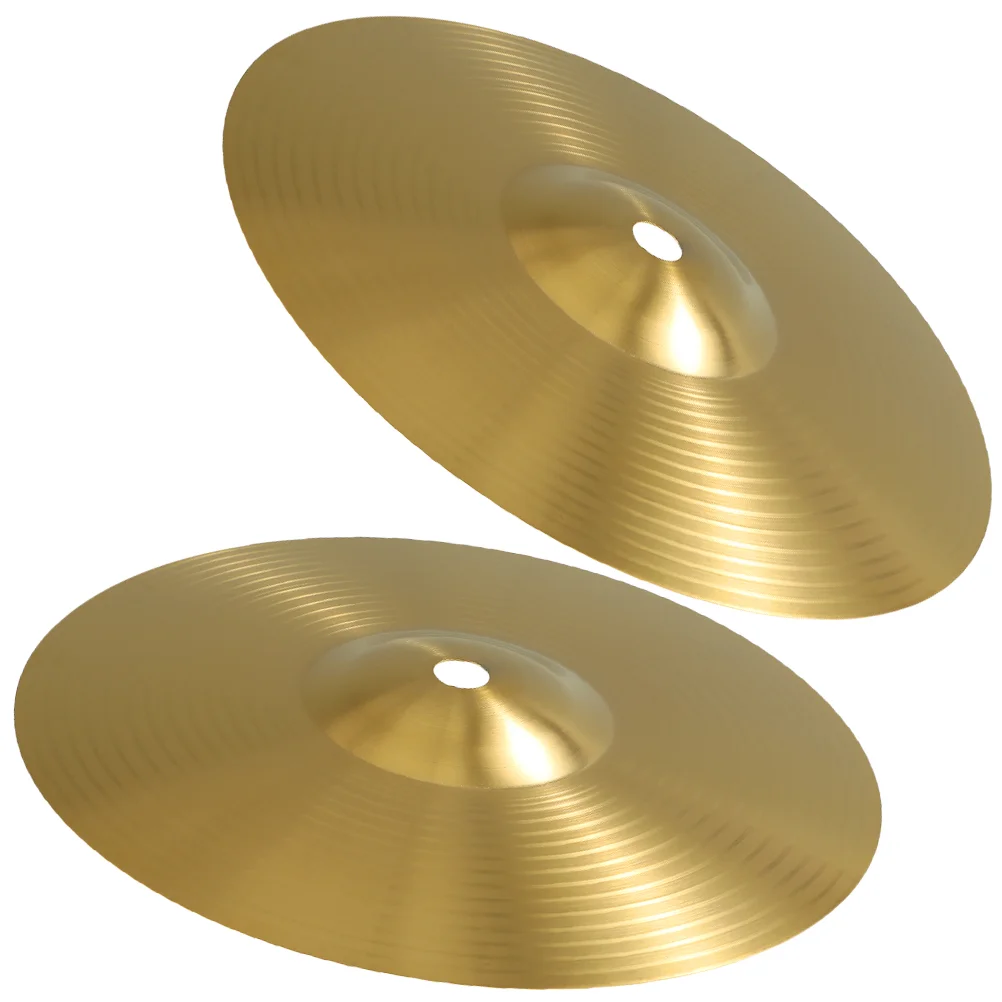 

2 Pcs Cymbals Drum Accessories for Drums Jazz Kit Splash Musical Instrument Metal Practice Crash