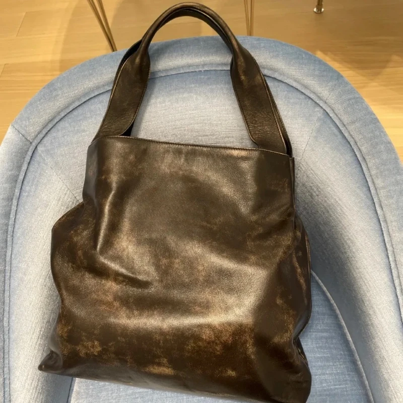 

Luxury Genuine Leather Women Bag Large Capacity Famous Brand Shoulder Bags Underarm Designer Handbag Casual 2025 New