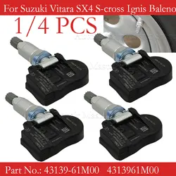 1/4PCS 4PCS Tire Pressure Sensor For Suzuki Vitara SX4 S-cross Ignis Baleno Swift Jimmy 43139-61M00 4313961M00 43130-61M00