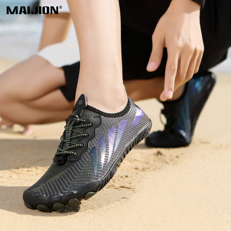 

Women Non-slip Quick Dry Water Shoes Men Barefoot Beach Aqua Shoes for Boating Surfing Fishing Elastic Soft Wading Sneakers