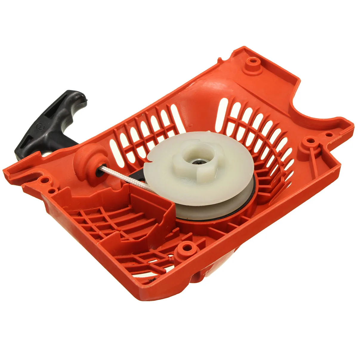 For Chinese Chainsaw 4500 5200 5800 45 52cc 58cc Pull Start Recoil Starter Assembly Red Lawn Mower Starter Replacement