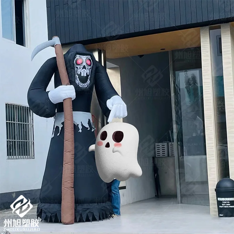 Inflatable Scythe Ghost model Halloween skeleton inflatable model scene props
