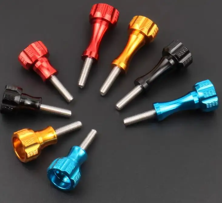 2pcs M5×18.5mm/54MM Knurled Thumb Screws for GoPro sport Action Camera, Colorful Fixation Hand Tighten Screws Aluminum Alloy