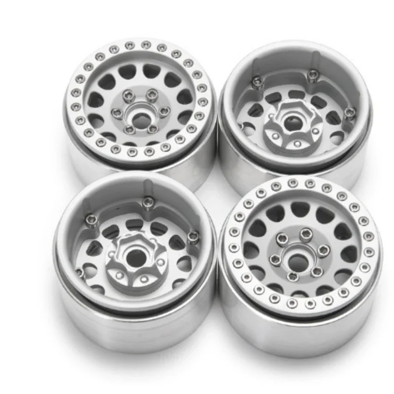 

4PCS Metal 1.9 Beadlock Wheel Rim Hub for 1/10 Trxs Hsp Redcat Rc4wd Tamiya Axial SCX10 D90 HPI RC Car Spare Part