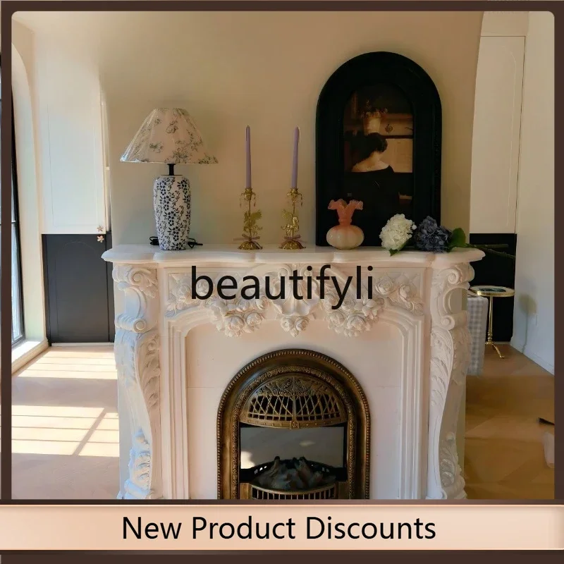 

Мраморная камин, европейско-американская гостиная, вход, декоративный шкаф, натуральный мраморный камень, французский резной камин