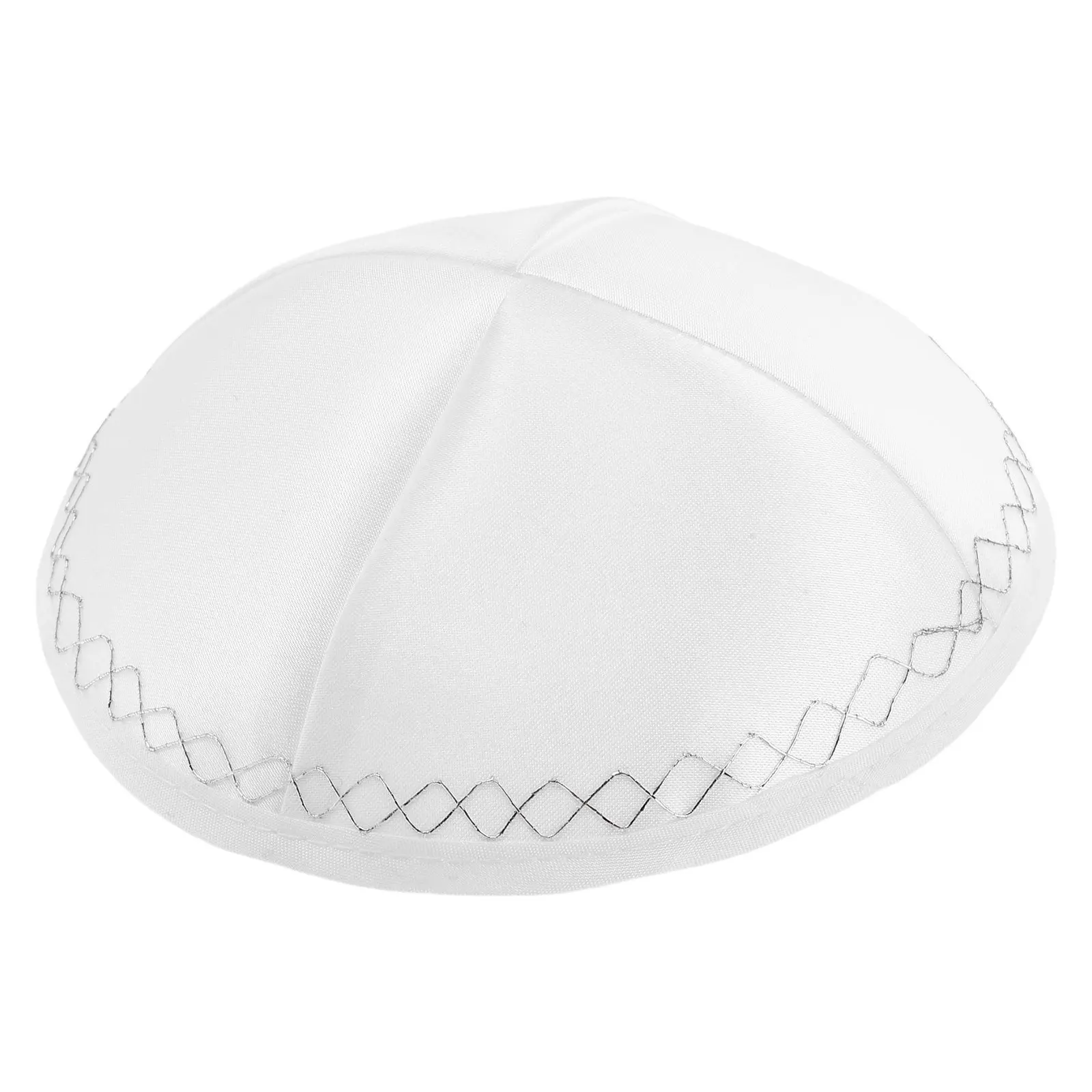 

White Kippah Judaica Prayer Cap Traditional Religious Skull Cap Mitzvah Wedding Shabbat Teens Men Yamulke Judaica Hat