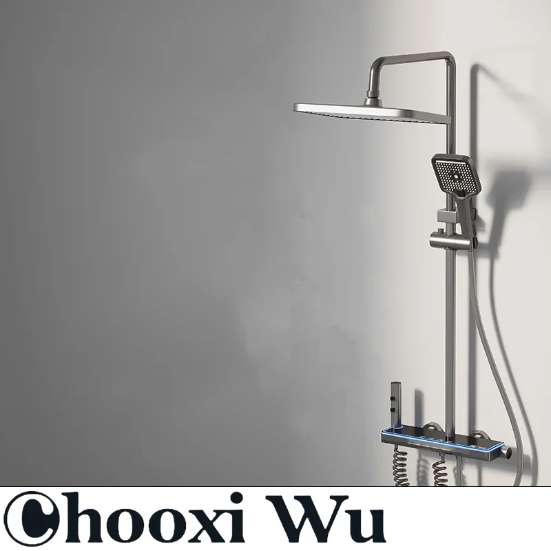 

CHOO XIWU-Simple shower piano key household shower head knob hot and cold control shower bathroom shower set