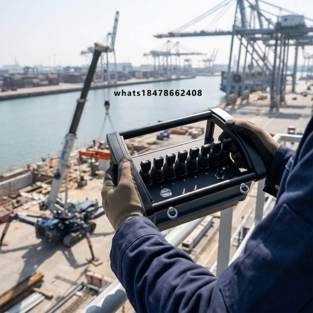 Mini Proportional Hydraulic Remote Control for Spider Lift Lightweight Handheld Controller for Indoor Small Lifting Equipment