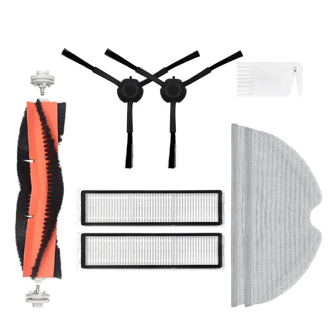 แปรงหลักแบบถอดได้แปรงด้านข้างแบบแผ่นกรอง HEPA สำหรับชิ้นส่วนเครื่องดูดฝุ่นใน D9 Dreame L10 Pro