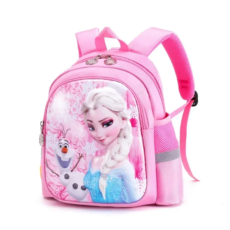 Disney 2023 nowa torba szkolna przedszkolna kreskówka Elsa plecak moda Boy Girl Baby plecak dla dzieci Frozen 2 bagaż podróżny Bag