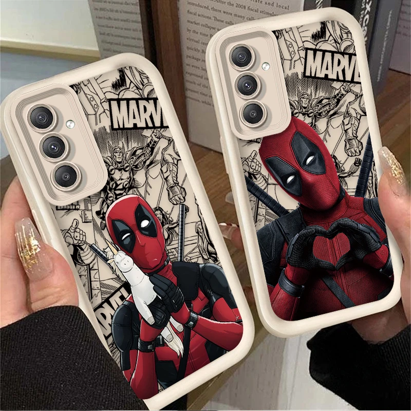 Funda de Anime Marvel Deadpool para Samsung Galaxy A54 A05 A05S A34 A24 A14 A53 A33 A23 A13 A52 A52S A32 A22 A12 A71 A51 A31 A50 Etui