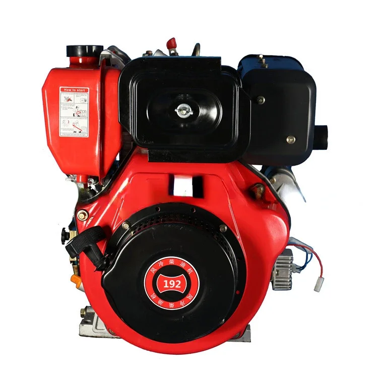 chinese small 1-cylinder air-cooled 4-stroke compact motor diesel engine