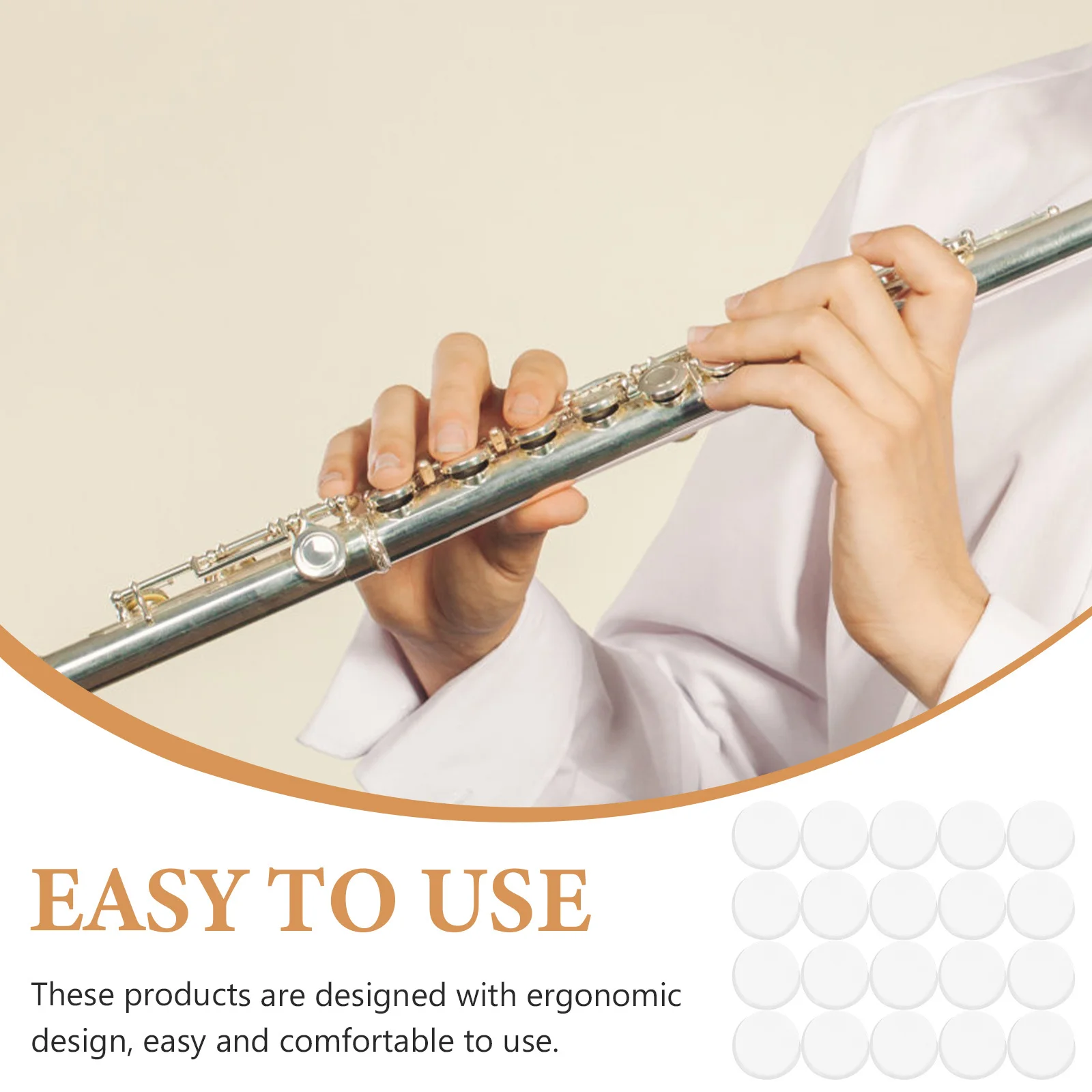 

20 Pcs Flute Hole Plug Sound Dampening Flutes Plugs Accessories Supplies Repair Tool Silica Gel Silicone Quality