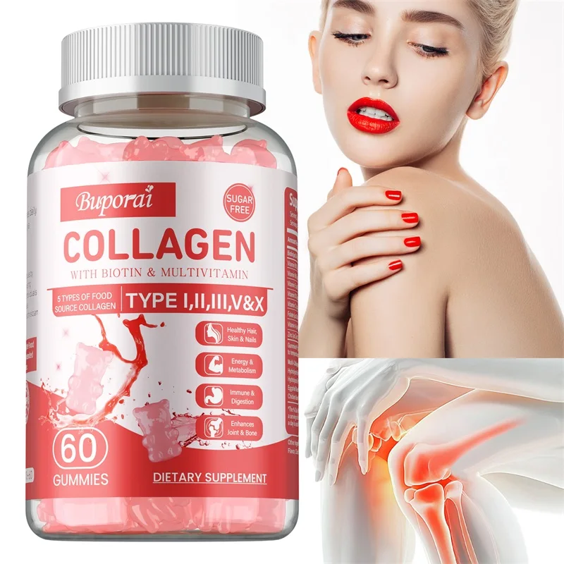 Collagen Gummies - Brighten Skin Tone, Whiten and Anti-aging, Anti-oxidation, Enhance Immunity, Anti-wrinkle