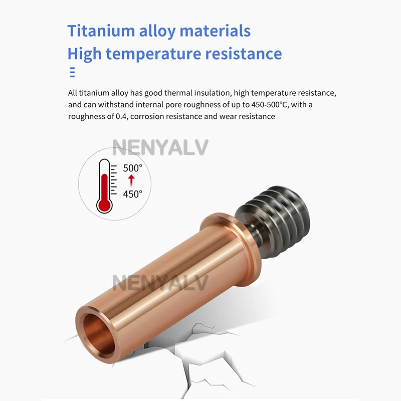 Bimetal Heatbreak Copper Titanium Upgrade Throat For Anycubic kobra 2 Neo / Pro Throats For Anycubic kobra 2 MAX / PLUS Hotend ﻿