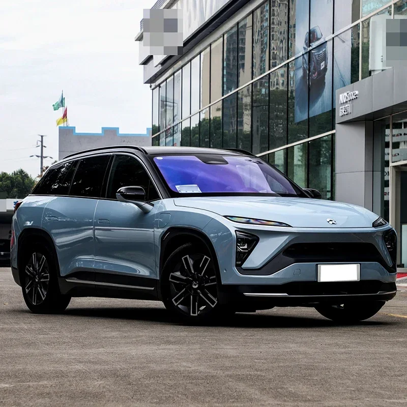 1:24 NIO ES6 SUV سبيكة جديدة الطاقة نموذج سيارة Diecasts لعبة معدنية المركبات نموذج سيارة عالية محاكاة الصوت والضوء الاطفال اللعب هدية