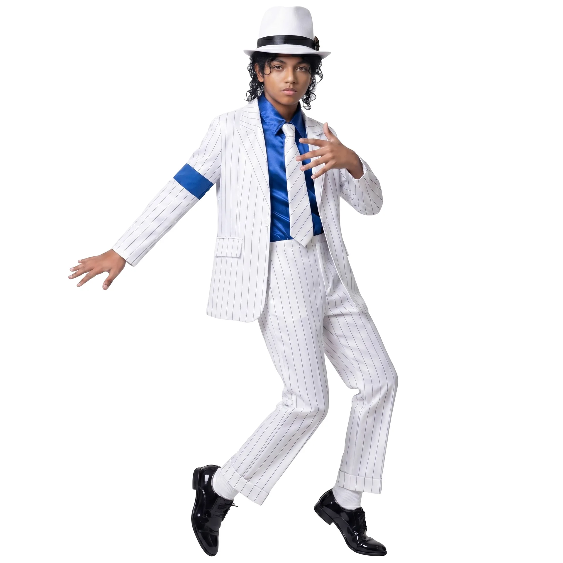 Kids Jackson Imitation Dance Hat Jacket Pants Full Set