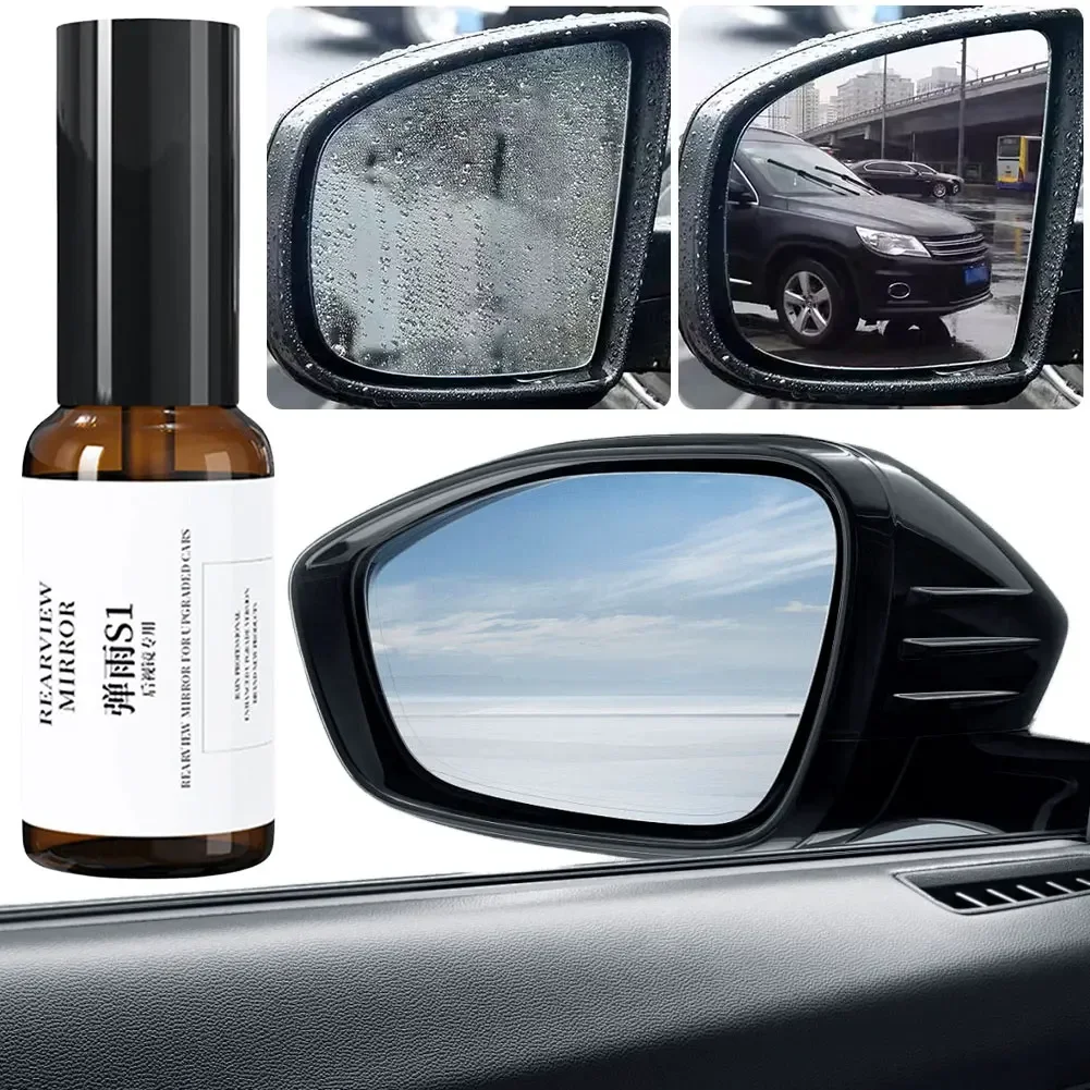 

30ml Car Rearview Mirror Water Repellent Spray Windshield Anti-Fog Coating Visibility Enhancer Anti-Condensation Spray