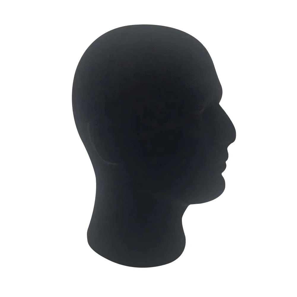 Praktischer männlicher Schaumstoff-Mannequin-Kopf, Modell, Hut, Kappe, Perücke, Brille, Display-Ständer, Rack, stabile Basis, Einkaufszentrum, Schrankhalter
