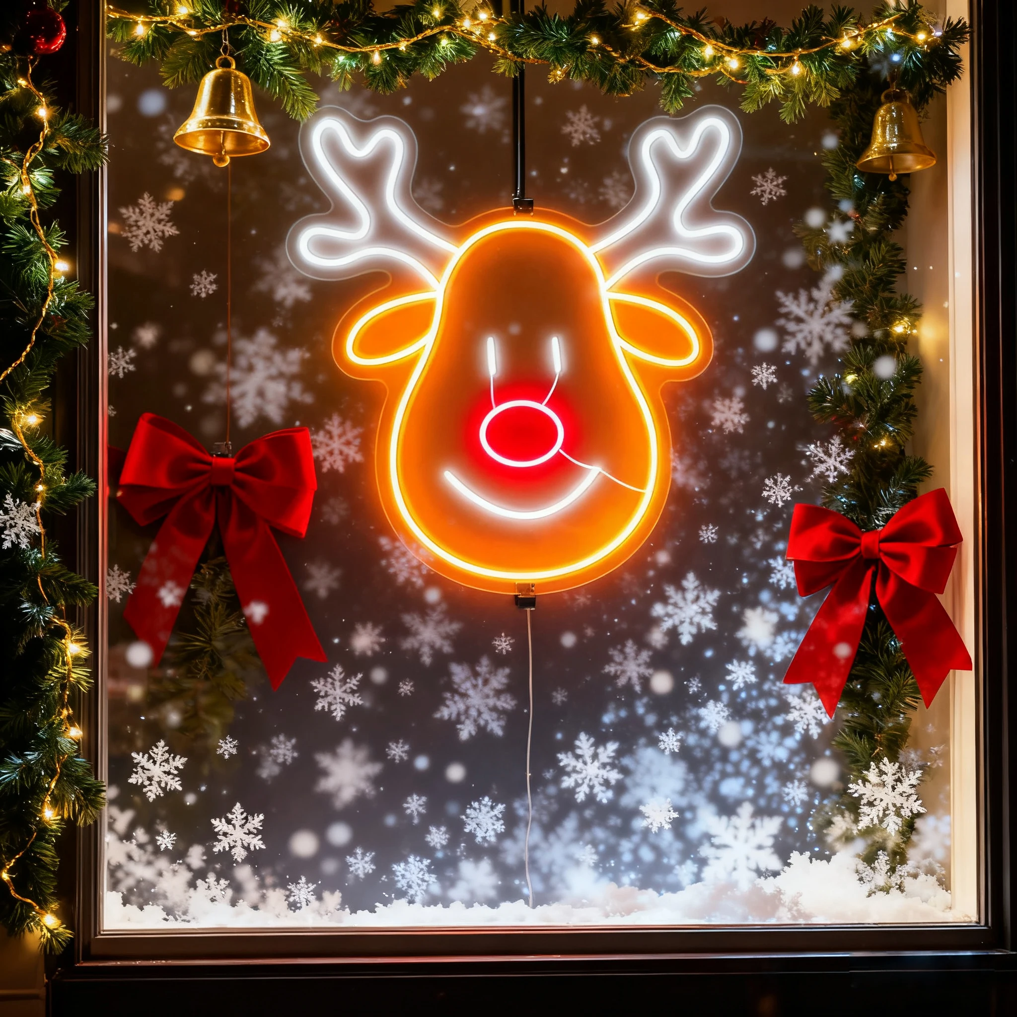 Kerstrendier neonbord, LED-muurkunst voor vakantie Nieuwjaar Decor USB-aangedreven kerstlicht voor woonkamer slaapkamer wintercadeau