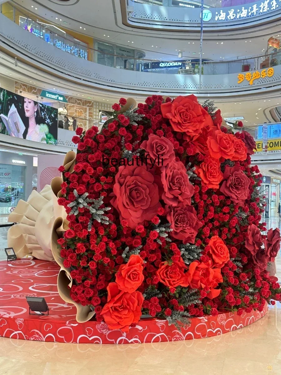 

ss7486 Giant Bouquet Outdoor Large Artificial Flower Commercial Art Gallery Props Punch-in Photo Scene Decoration Big Decoration