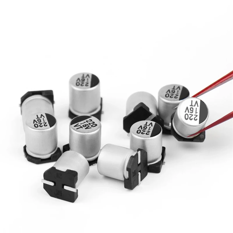 130 tape SMD aluminum electrolytic capacitor bag kit, 13 specifications, resistance value 4.7uF-220uF