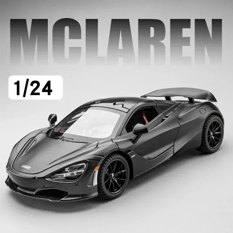 1/24 Scale McLaren 720S Alloy Model Sport Car Diecast Metal Toy Car Series Collection Simulation Sound & Light Toy Car Boys Gift