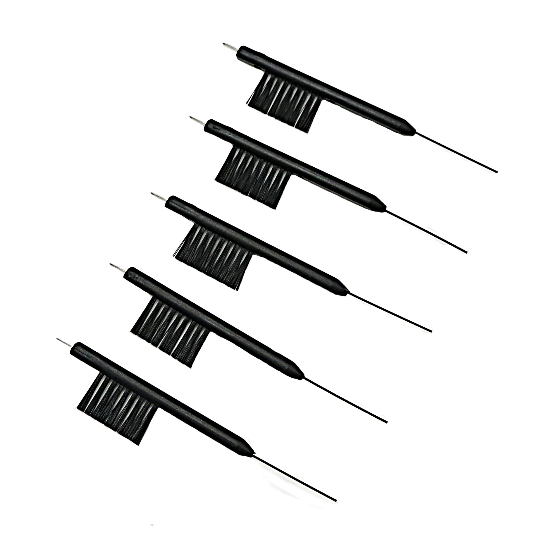 Black Hearing Amplifier Cleaning Brushes with Wax Magnet Hearing Aid Brush Cleaner Set Accessories for Earbud Headphone Ear Care