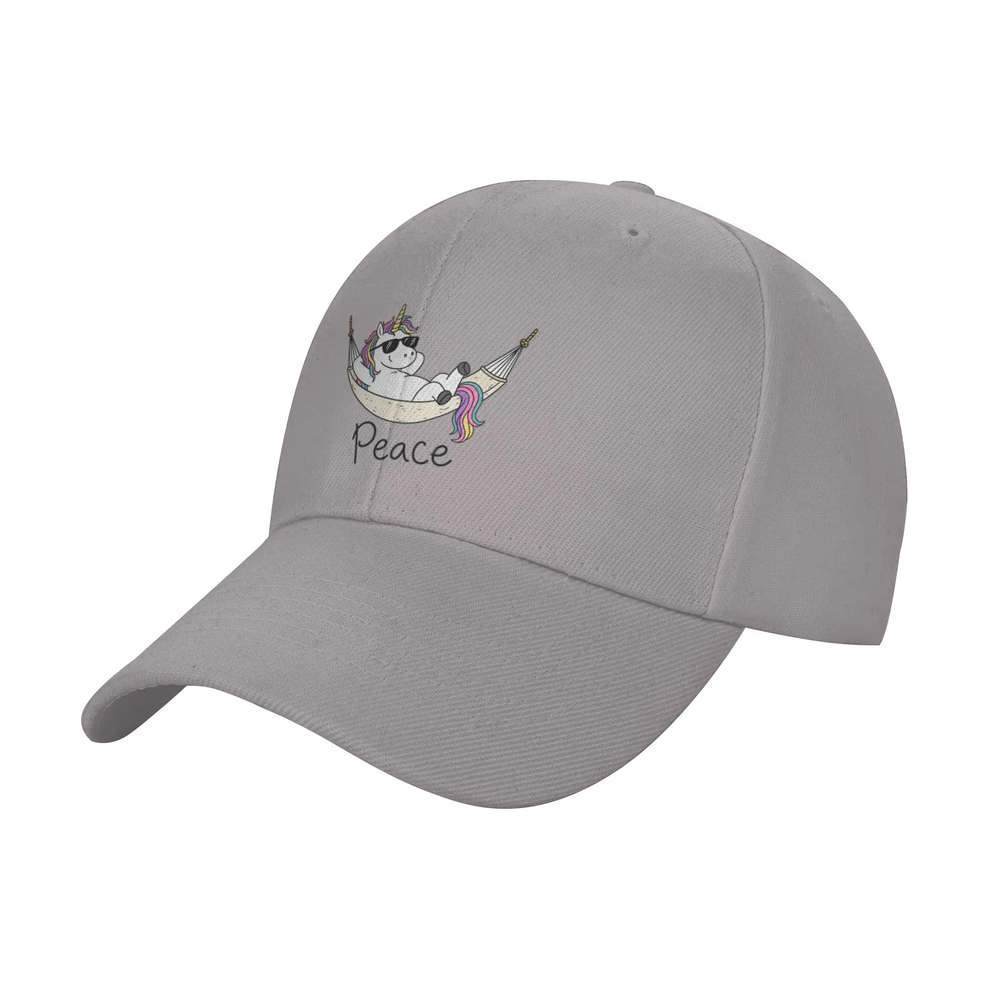 Chilling Unicorn Hammock Peace Relax Trendy Baseball Cap Softball Match Adjustable Strap Dad Hat