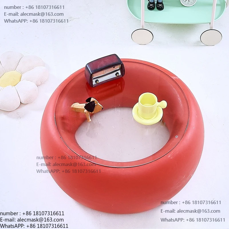 

Nordic creative plastic corner table simple outdoor small coffee table Nordic style art