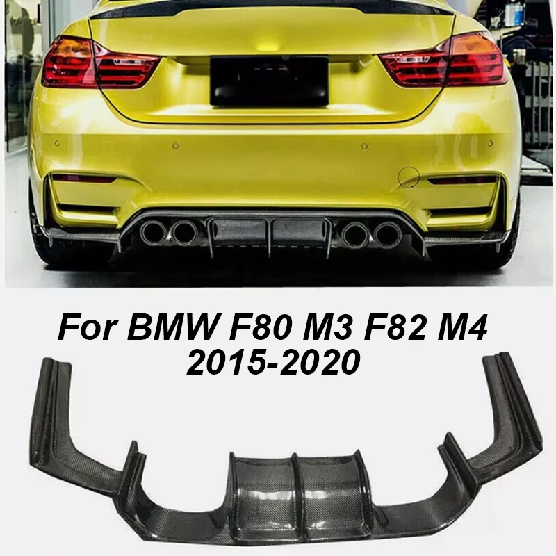 

Rear Diffuser For BMW F80 M3 F82 F83 M4 2015-2020 Rear Diffuser Bumper Corner Spoiler Splitter Lips V Style Carbon Fiber Look
