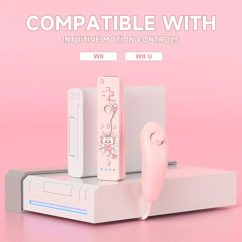 Wii Controller For Nintendo WiiU Remote With Silicone Case And Strap Compatible For Nintendo Wii/Wii U/Wii Mini With Motion view 6