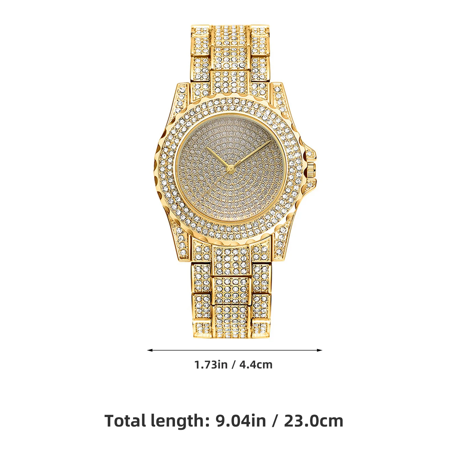 ساعة كوارتز نسائية خفيفة الوزن ومريحة مصنوعة من خليط معدني زجاجي أنيق للنساء ساعة يد كاجوال لرجال الأعمال