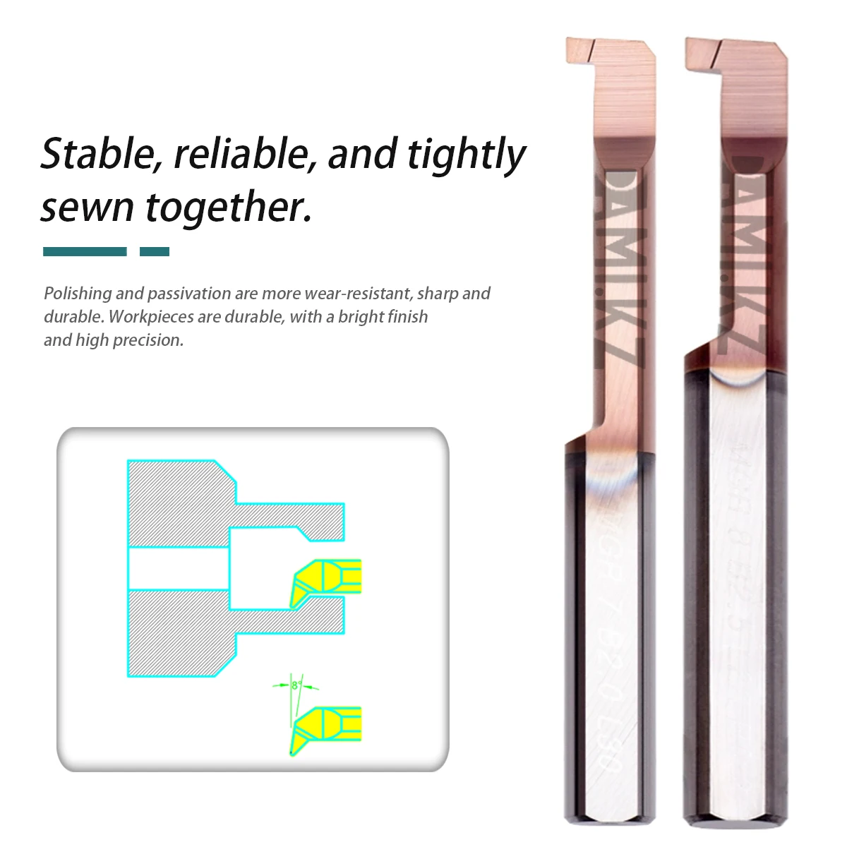 

MGR 3B0.5 L10 H0.6 Расточный инструмент с маленькой апертурой MGR 3/4/5/6/7/8/10B1.0 L15 H1.0 Обрабатывающий центр с ЧПУ Инструмент для внутреннего слота с малым отверстием